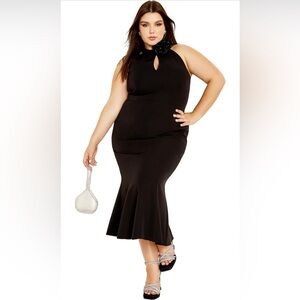 City Chic Iliana black dress plus size 18